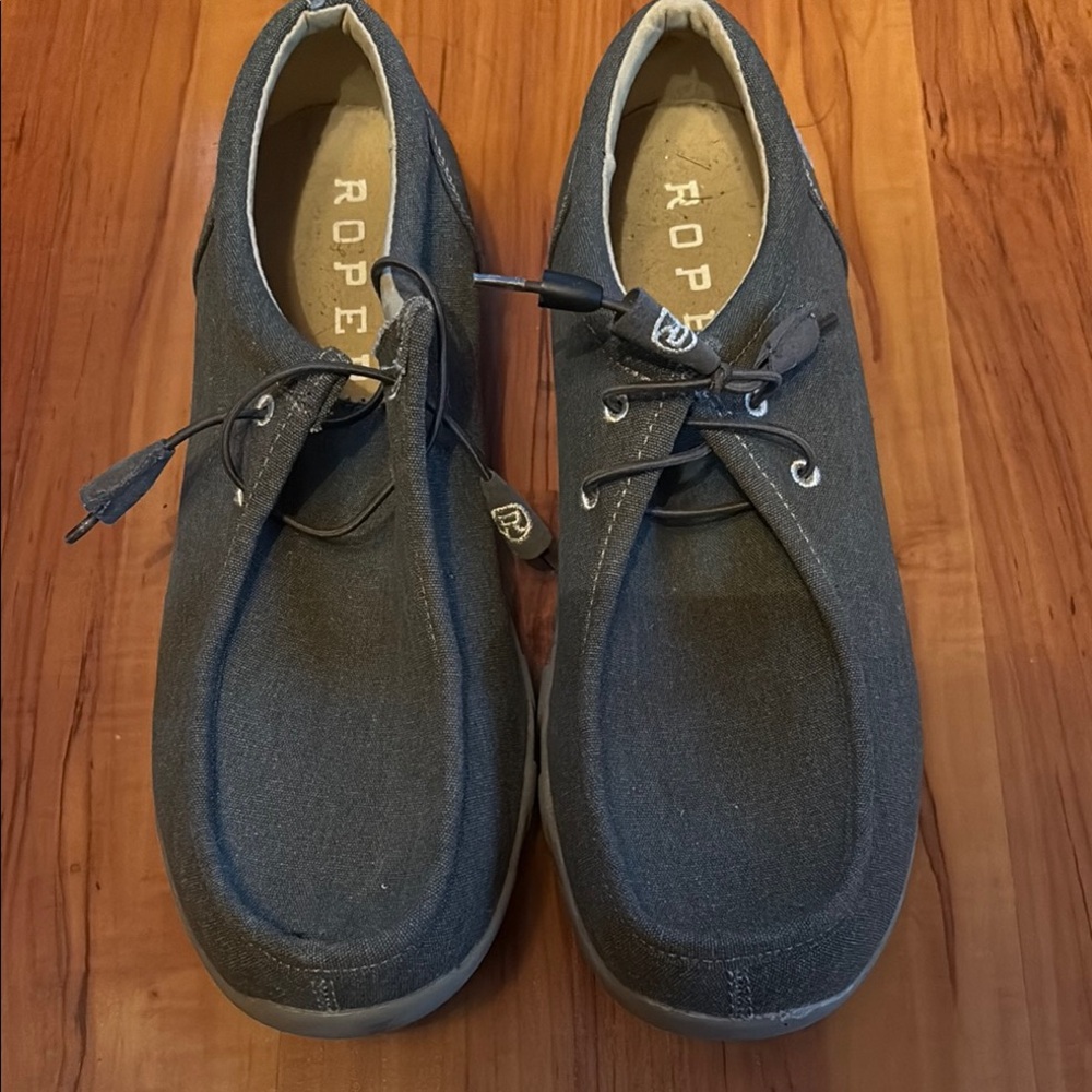 Roper Gray Loafers Slip-Ons Casual Comfort
